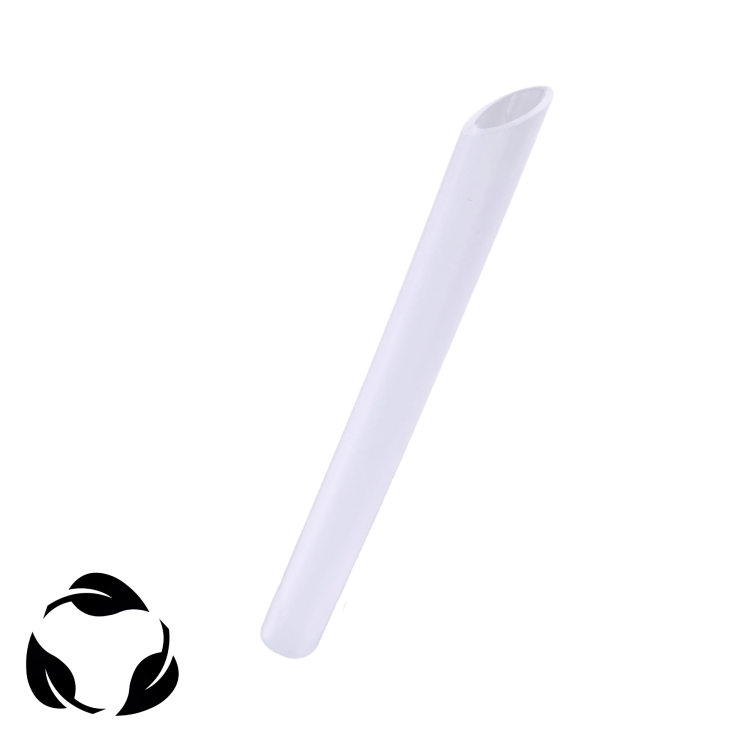 EKO rurka odbierająca igłę GRUBSZA biała biodegradowalna 0G wysterylizowana (pudełko 100 sztuk) EARTH SERIES