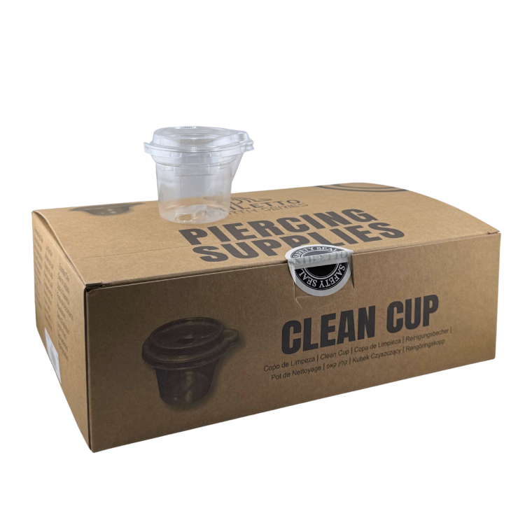 Clean Cup Jednorazowe kubeczki do sterylizacji biżuterii 50 sztuk
