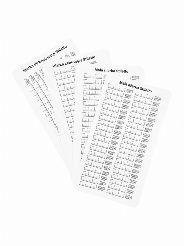 Naklejki do zaznaczania przekłucia Stiletto Stickers - 4 arkusze .jpg