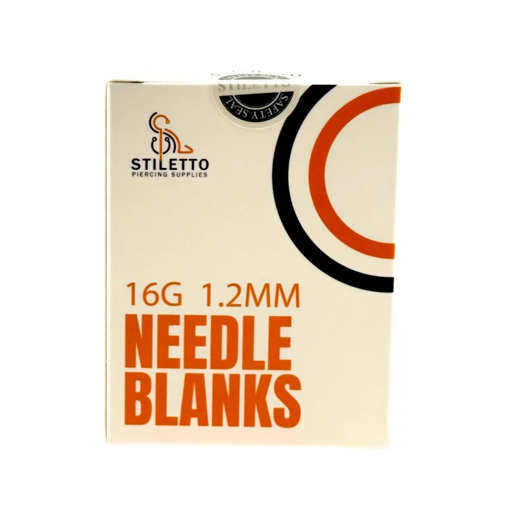 Needle blank 16G - rurka odbierająca (pudełko 50 sztuk) stiletto poland piercing supplies