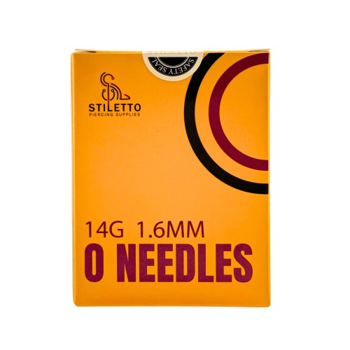14G 1,6 mm - O-Needle igła do piercingu Stiletto (pudełko 50 szt)